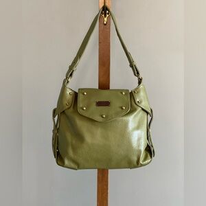 MATT & NAT Olive Green Vegan Leather Purse/Shoulder Bag